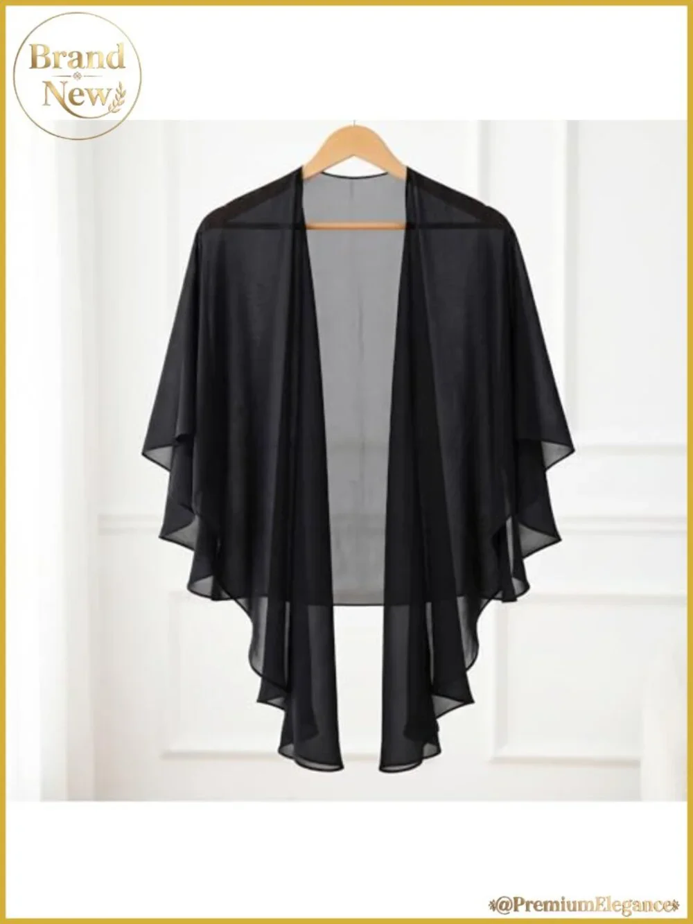 Chiffon Sheer Shawl Wrap for Evening Dresses Wedding Bridal Cover Up
